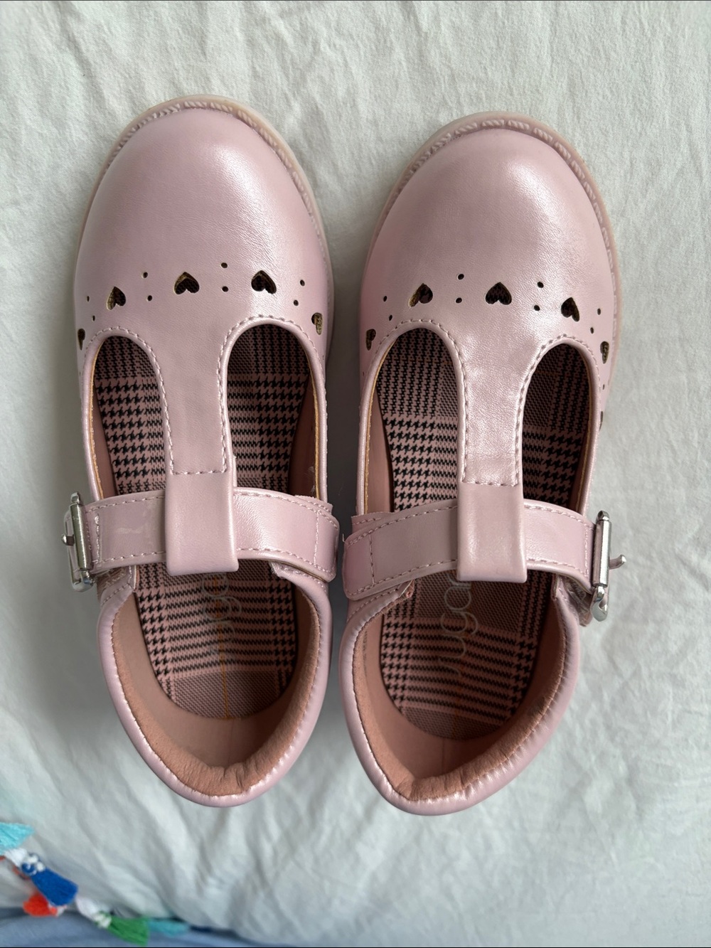 Sugar Pink Heart Cutout Mary Jane Girls' Dress Shoes